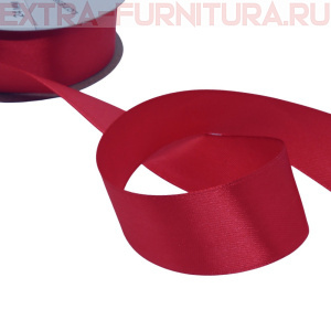 Лента атласная 24 мм цв 059 темно-красный рул. 27,42м