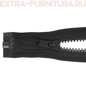 Молния Трактор Т5 1 замок, дл.45 см, цв.черный, усил. звено (кл.А)