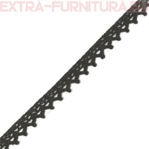 Тесьма вязаная арт.TBY-5036.03 шир.10мм, цв.03 черный, уп.10м