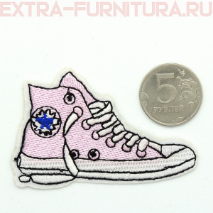 Термоаппликация Кеда розовая