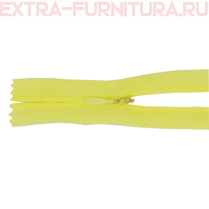 Молния потайная № 3, 50 см, цв. 108 светло-жёлтый п/э пл.9,3 гр/м