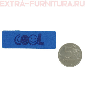 Нашивка COOL цв.голубой