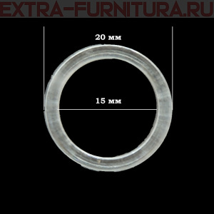 Кольцо для бюстгальтера,пластик, арт.TBY-82604, диам.15мм цв. прозрачный, уп.100шт