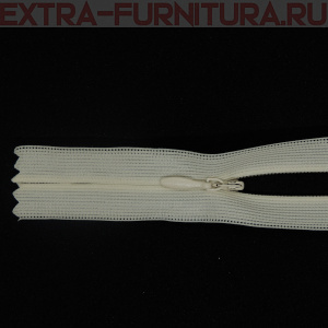 Молния потайная № 3, 50 см, цв. 306 молочный п/э пл.9,3 гр/м