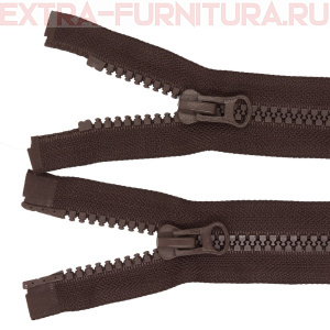 Молния Трактор Т8 2 замка 80см, цв.304 коричневый темный, LOGO