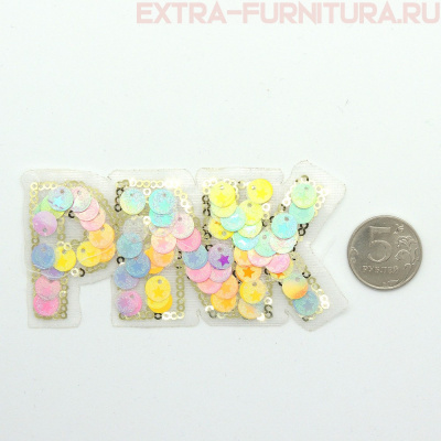 Термоаппликация PINKI разноцветная