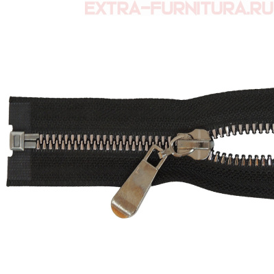 Молния декор Трактор Т5 1 замок, дл. 60см, цв.черный, усил. звено