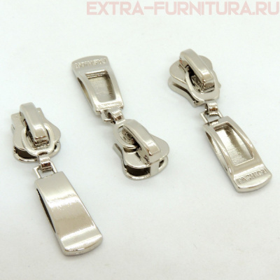 Бегунок декоративный автомат ТР5 никель № 1 (уп. 50 шт.)