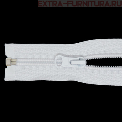 Молния Спираль разъемная дл. 65см, Т5, цв. белый LOGO