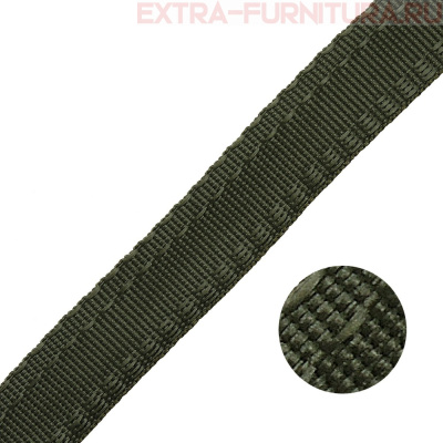 Тесьма брючная арт.4316 шир. 16мм, односторонняя, цв.хаки, уп.50м