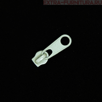 Бегунок к рулонной молнии тип 3, цв.306 молочный