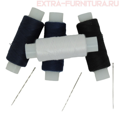 Нитки 45 ЛЛ 150 м наб. "Армейский" (уп.- 4 шт.+ игла) *