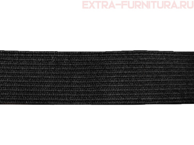 Резинка вязаная, 30мм, цв.черный (уп.-50м, 10уп./40уп.) "М"