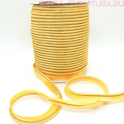 Кант атласный 12 мм, 72 ярда, цв. 107 светло-оранжевый ЕВРО