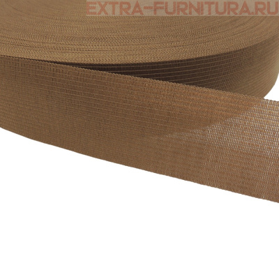 Лента окантовочная 32 мм цв.бежевый темный 34, уп.100м (пл.4,0+/-0,2 гр/м)